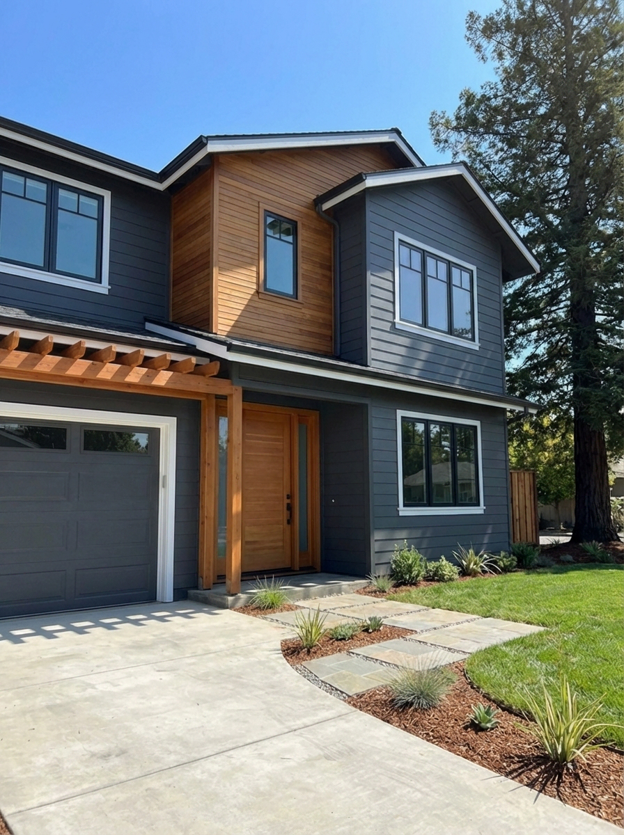 Front Door & Garage